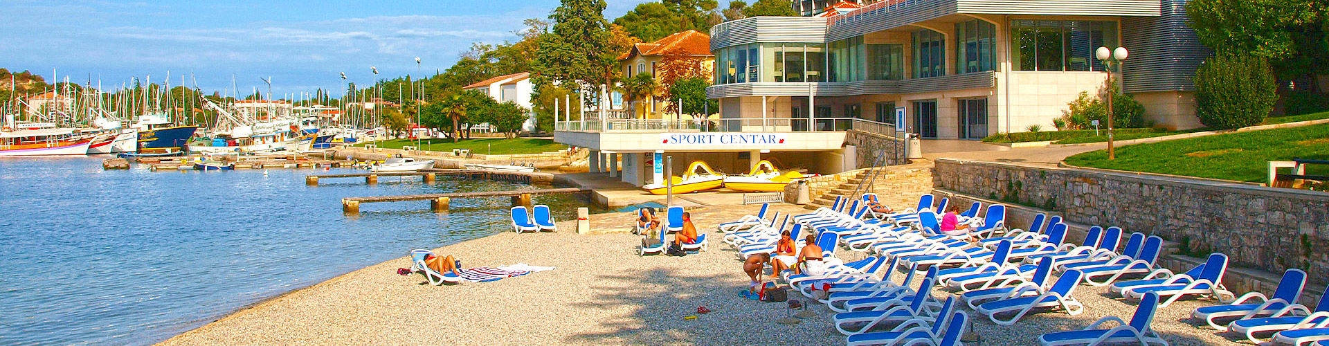 Istria Sun - Beach Belvedere in Vrsar, Istria, Croatia. Photos, maps