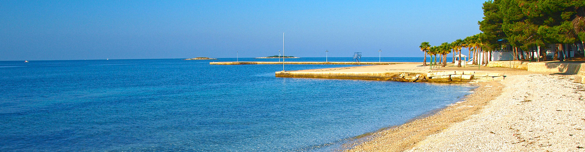 Istria Sun - Strand Hotel Delfin in Porec, Istrien, Kroatien. Karte